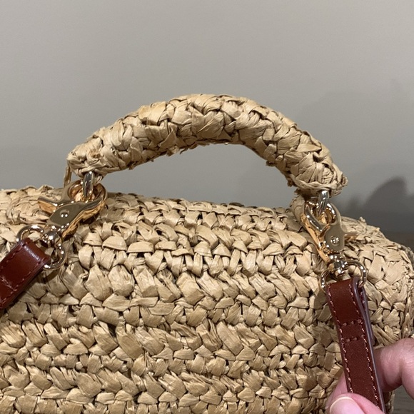 Small Eddie hand woven top handle bag by J Crew. - Picture 7 of 15
